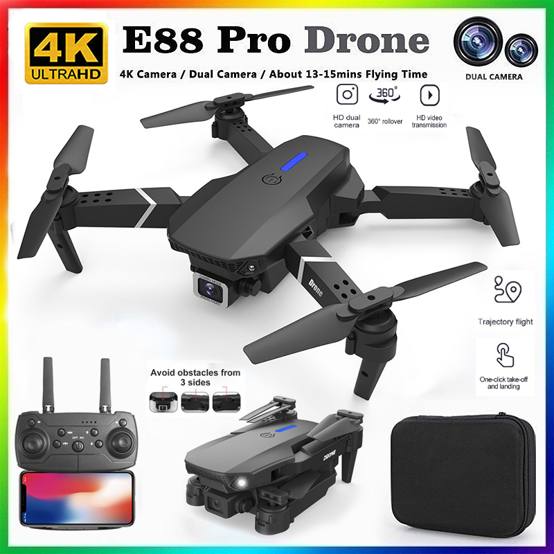 Drone Rc Explorer - طائرة بدون طيار E88 احترافية جديدة