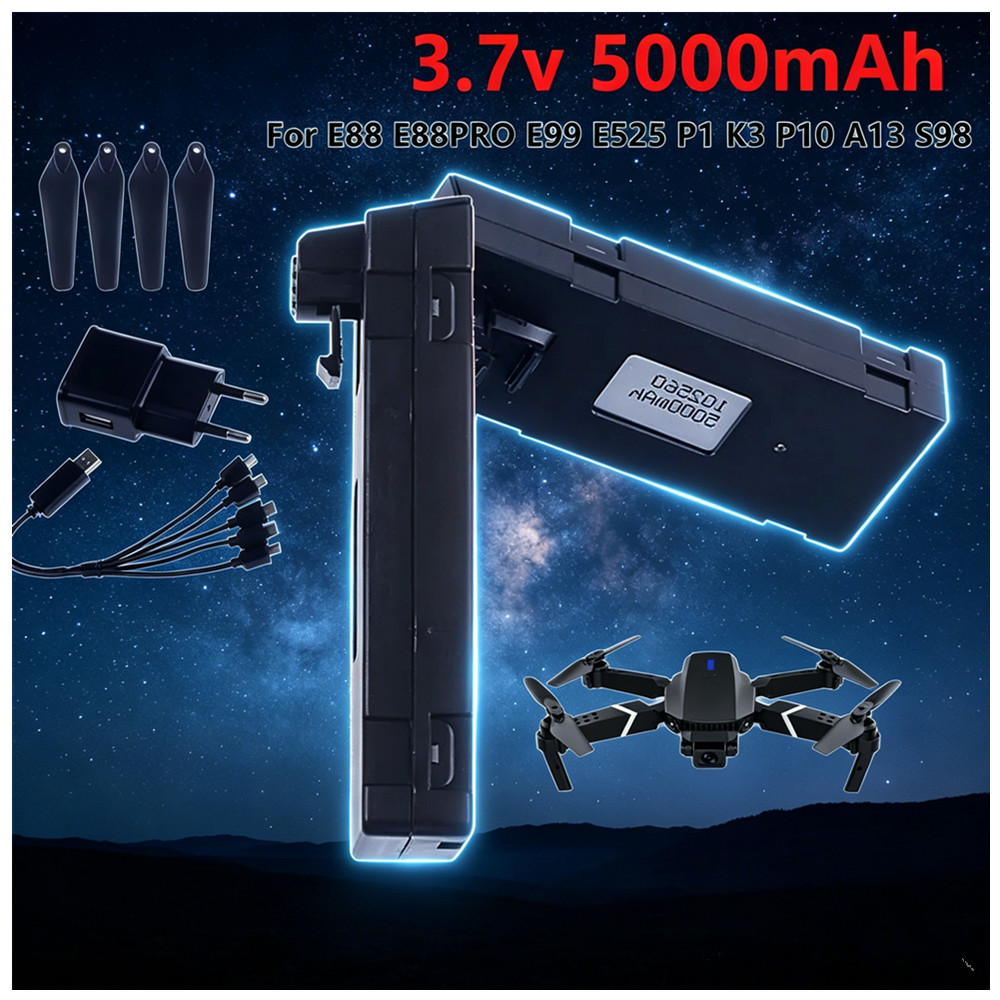 Drone Rc E99 Pro - بطارية ليثيوم أيون قابلة لإعادة الشحن