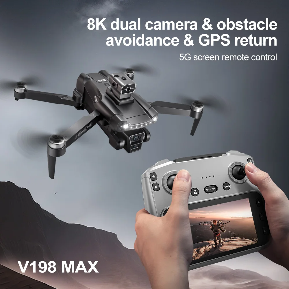 طائرة بدون طيار V198MAX الأصلي - مراجعة Drone Ls Rc وسعره
