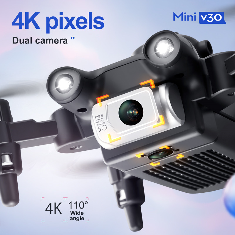 طائرة بدون طيار صغيرة V30 WiFi - مراجعة Rc Drone Uav وسعره