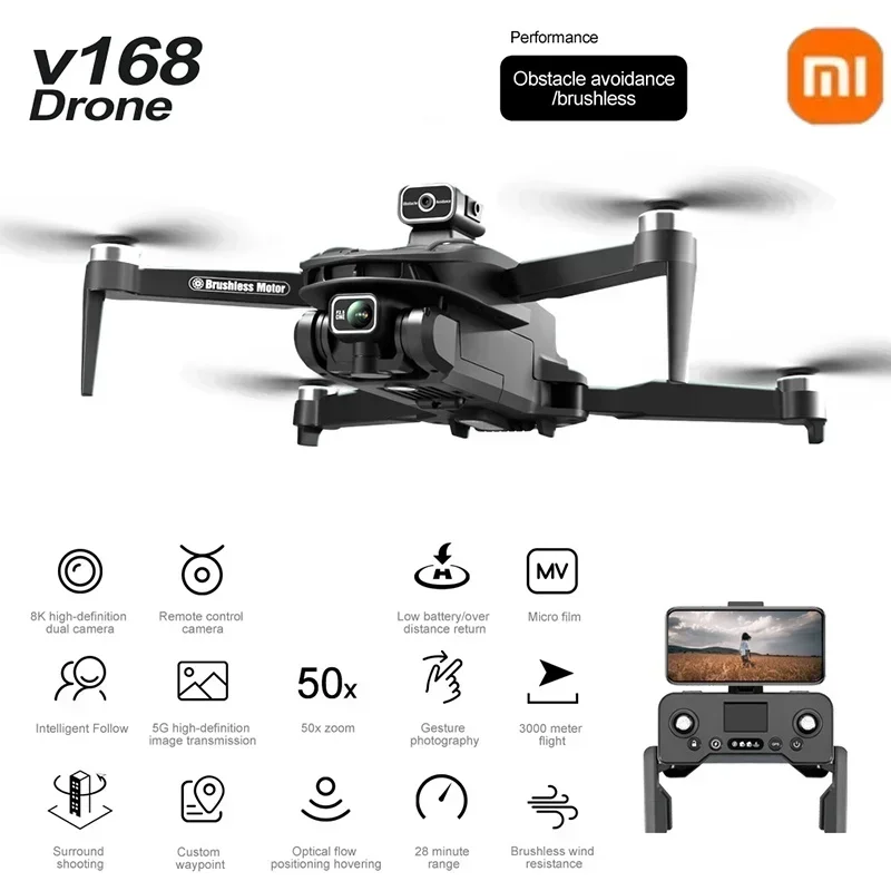 طائرة بدون طيار V168 الأصلية م - مراجعة Drone Ls Rc وسعره