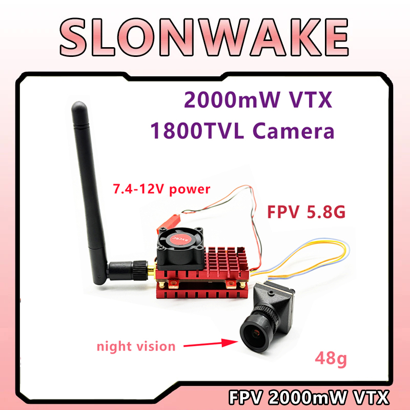 SLONWAKE 2W 2000mW 5.8G VTX Tr - مراجعة Quadcopter Frame وسعره
