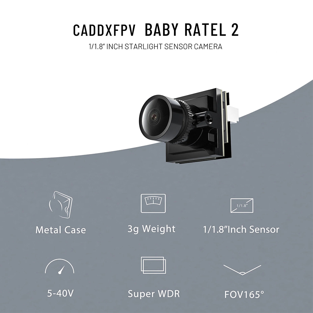 كاميرا CADDX Micro FPV Ratel 2 - مراجعة Caddx Fpv Camera وسعره