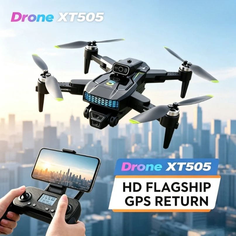 طائرة بدون طيار XT505 الأصلية  - مراجعة Xt505 Rc Drone وسعره