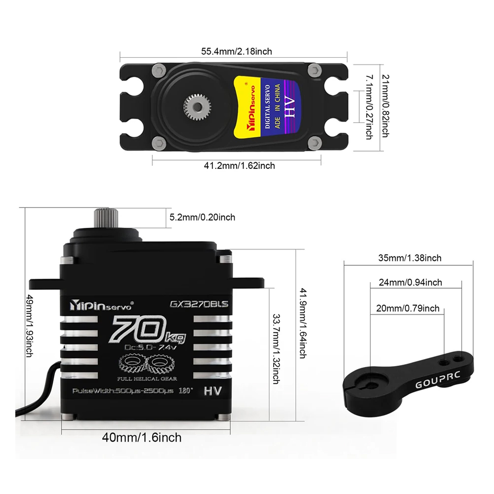 محركات سيرفو بدون فرش 70 كجم 6 - مراجعة Rc Car Servo وسعره