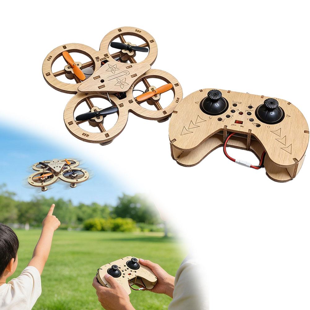 طقم بناء طائرة بدون طيار خشبية - مراجعة Drone Rc Kit وسعره