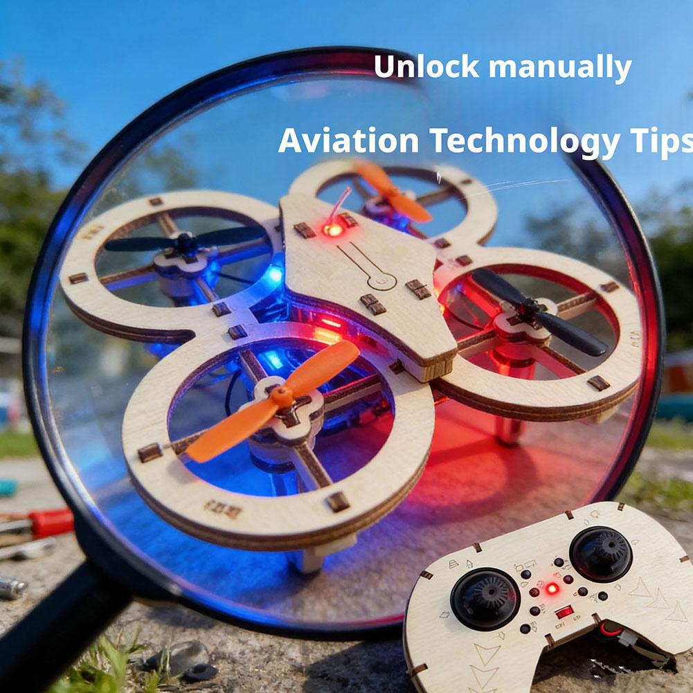 طقم بناء طائرة بدون طيار خشبية - مراجعة Drone Rc Kit وسعره