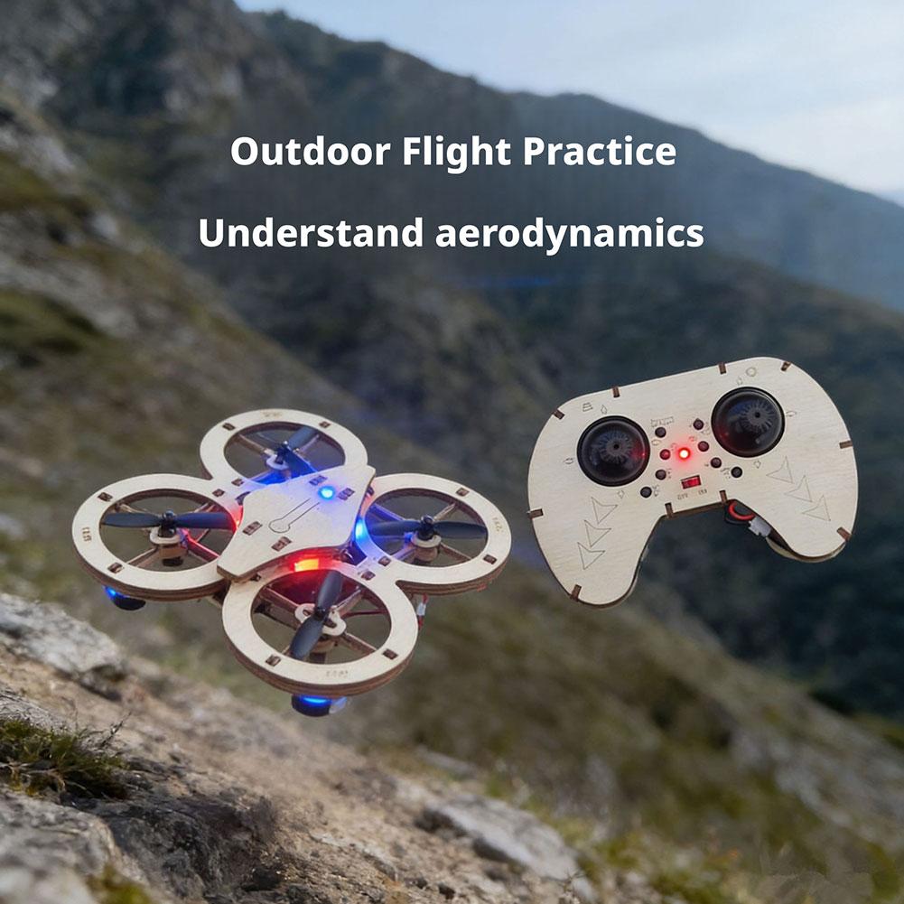 طقم بناء طائرة بدون طيار خشبية - مراجعة Drone Rc Kit وسعره