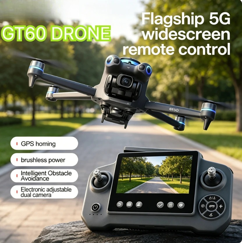طائرة بدون طيار أصلية GT60 GPS - مراجعة Drone Ls Rc وسعره