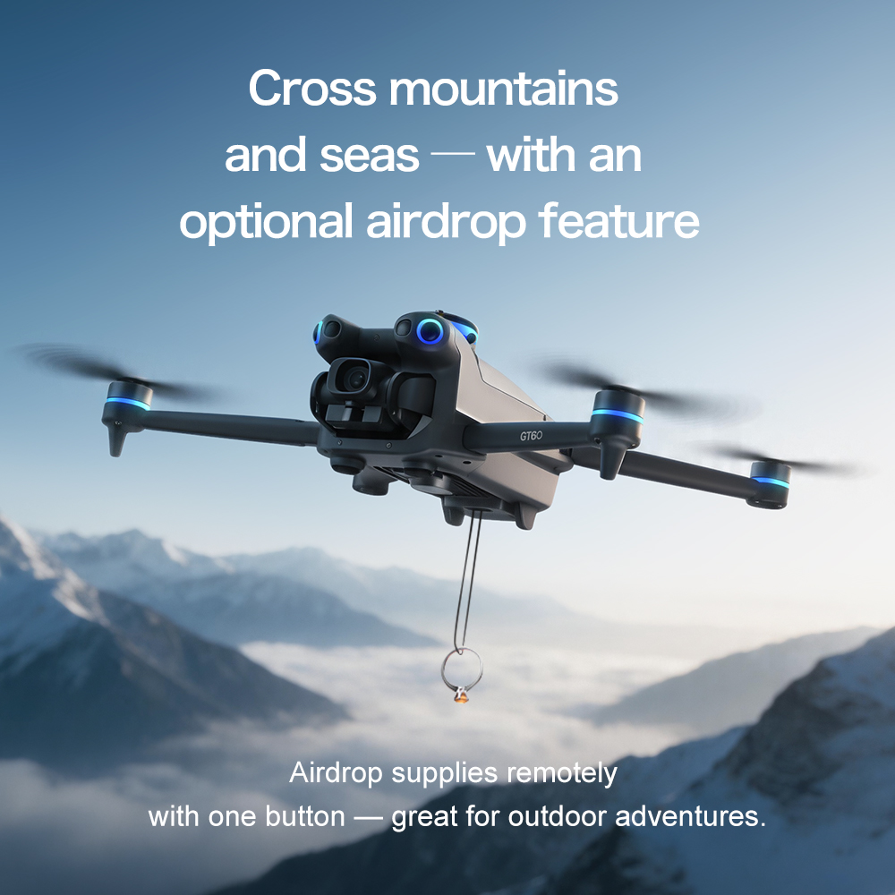 طائرة بدون طيار أصلية GT60 GPS - مراجعة Drone Ls Rc وسعره
