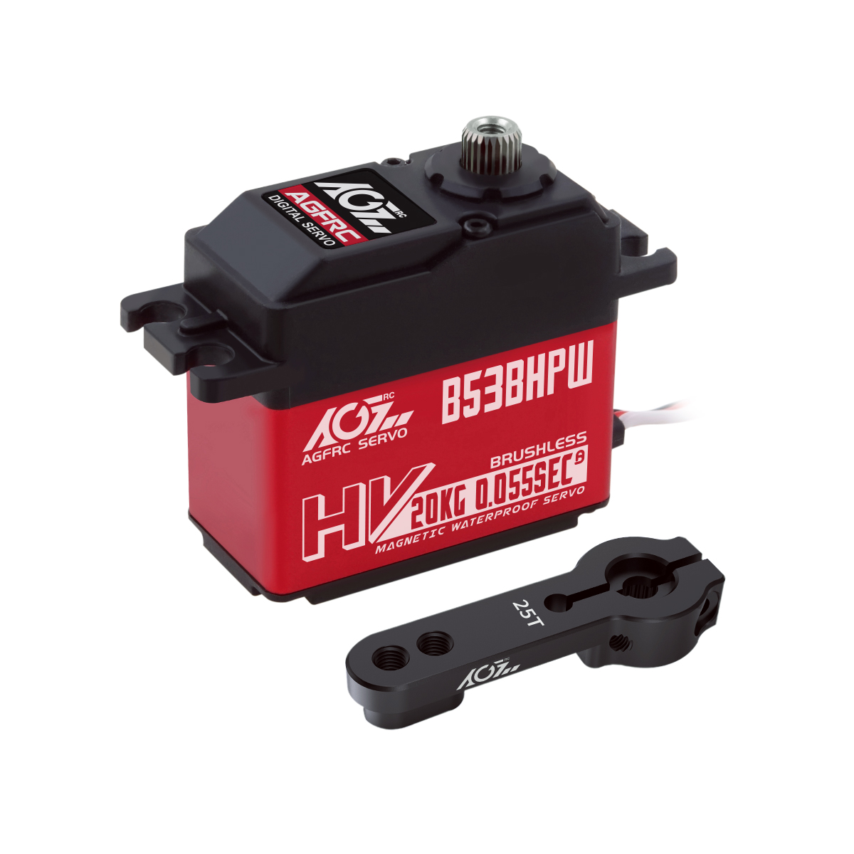 سيرفو AGFRC B53BHPW HV فائق ال - مراجعة Rc Car Servo وسعره