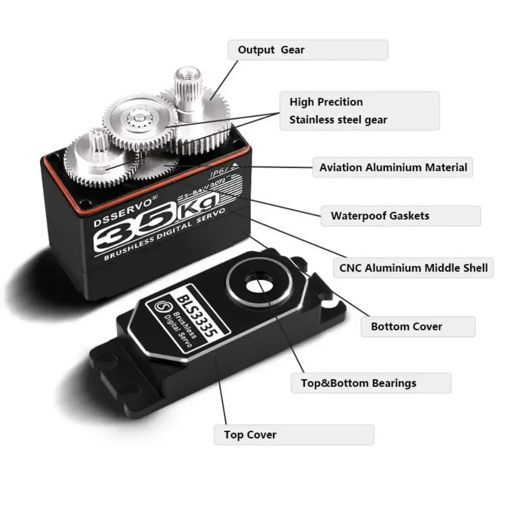 35 كجم BLS3335 محرك معزز رقمي  - مراجعة Rc Car Servo وسعره