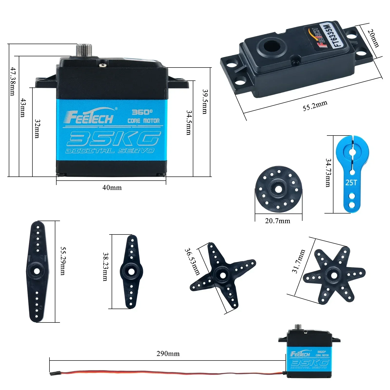 Feetech FT6335M الرقمية RC محر - مراجعة Rc Car Servo وسعره
