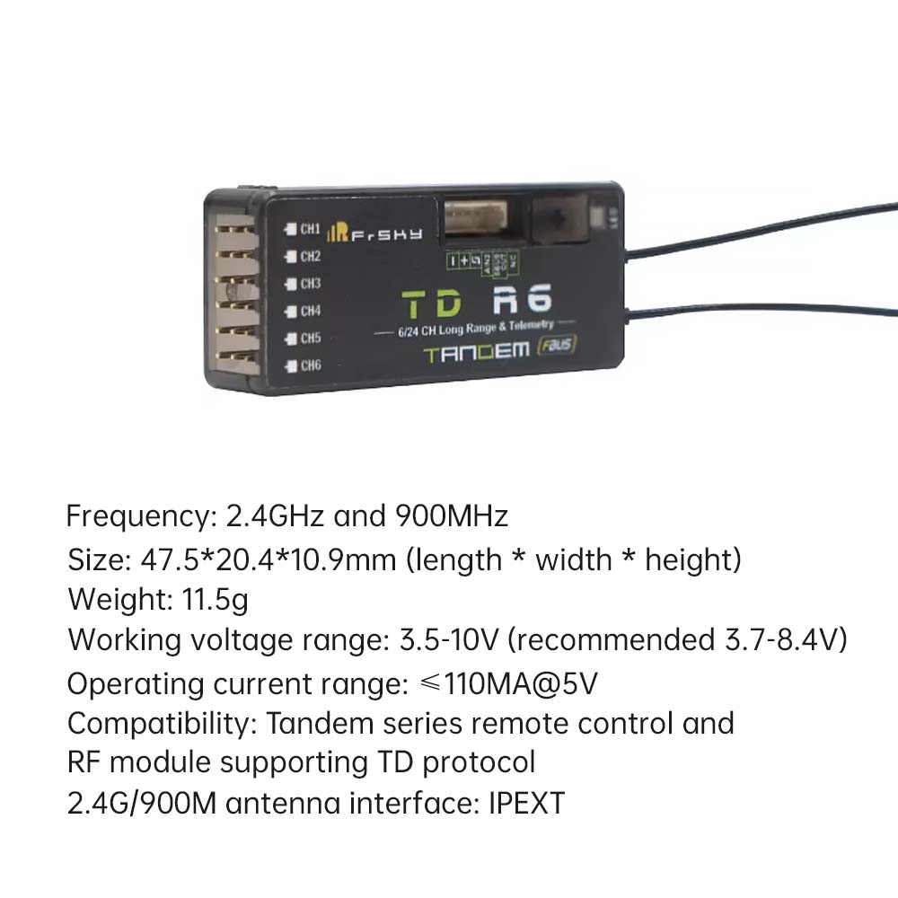جهاز استقبال FrSky TD R6 بتردد - مراجعة Frsky Receiver Module وسعره