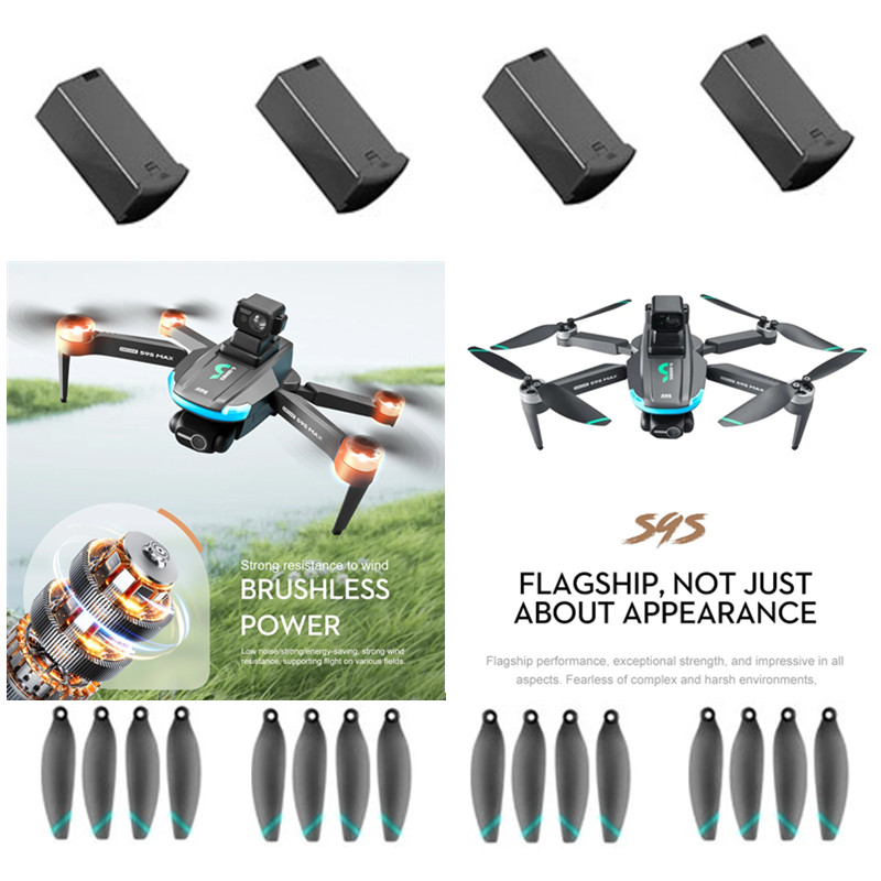 قطع غيار طائرة S9S MAX بدون فر - مراجعة Drone Ls Rc وسعره