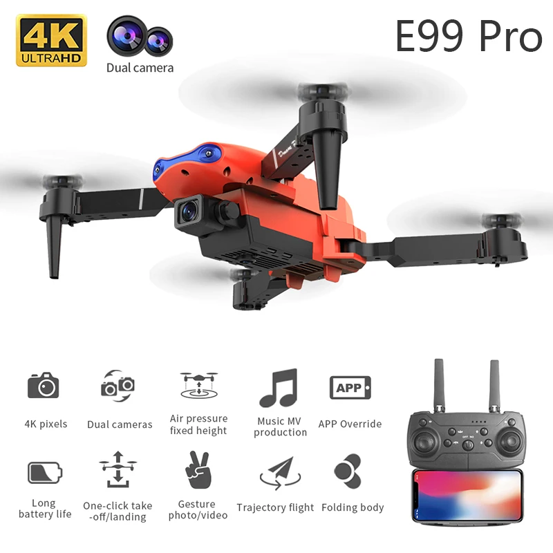 4K 5G WIFI FPV E99Pro طائرة هل - مراجعة Drone Rc E99 Pro وسعره
