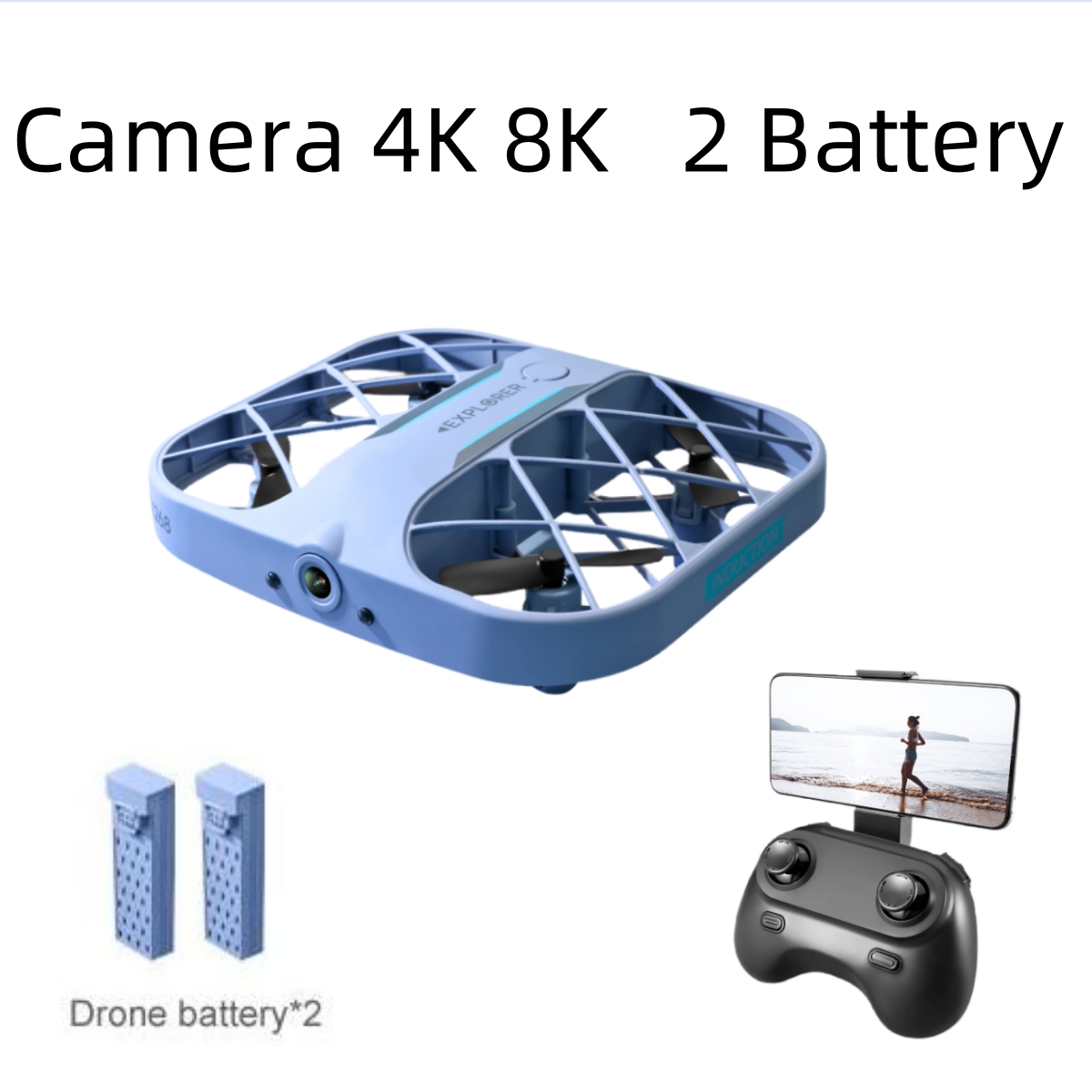 طائرة JJRC H107 FPV RC بدون طي - مراجعة Drone Rc App وسعره