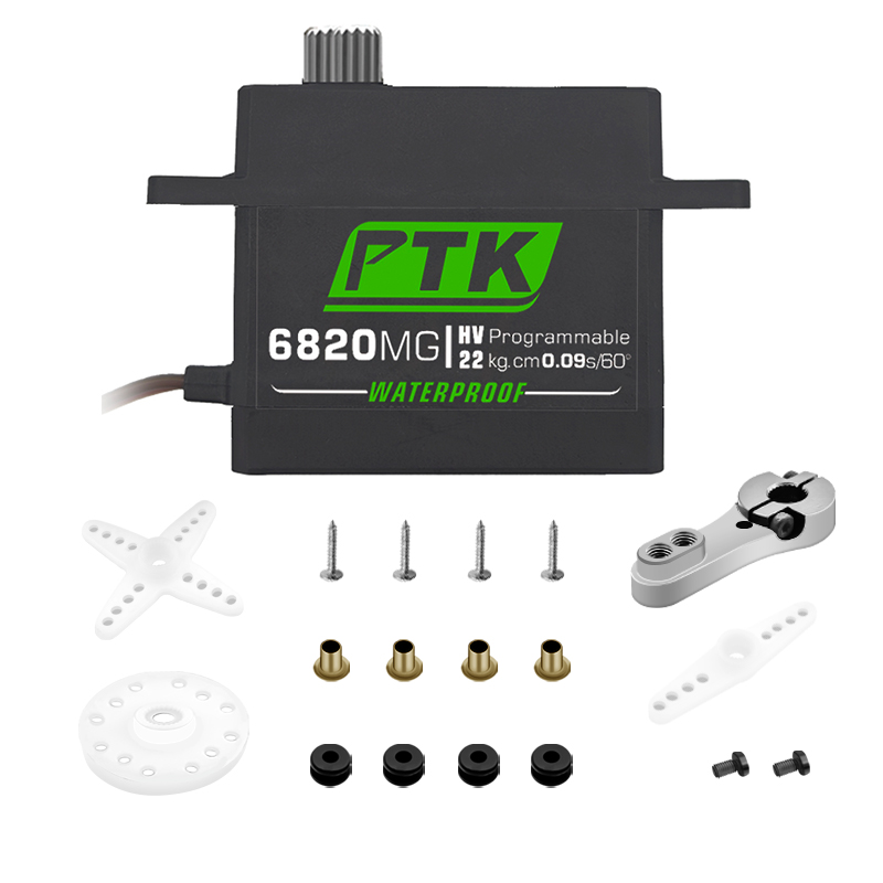 PTK سيرفو ميتال جير 20 كجم 30  - مراجعة Rc Car Servo وسعره